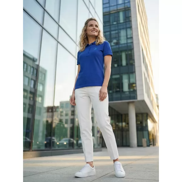  Tricou premium de damă cu guler ALTISPORT ALW002210 ALBASTRU REGAL 