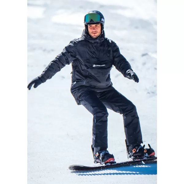  Geacă de iarnă pentru bărbați ALPINE PRO CLOC MJCU527 NEGRU/VERDE 