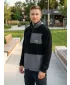 Hanorac pentru bărbați din fleece ALTISPORT HONOB MSWU307 NEGRU