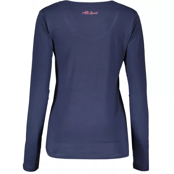  Tricou pentru femei ALTISPORT KOLIA LTSU837 ALBASTRU ÎNCHIS/ROZ 