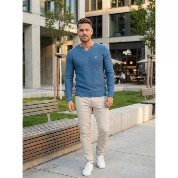  Pulover pentru bărbați ALTISPORT SWEK MPLU108 ALBASTRU 