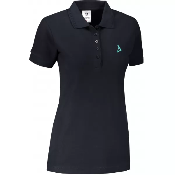  Tricou premium de damă cu guler ALTISPORT ALW002210 ALBASTRU MARIN 