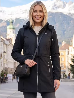 Palton softshell dama KIXMI MALAYA NEGRU