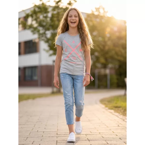 Tricou de fată cu mâneci scurte SAM 73 CAROLINE GT 554 GRI DESCHIS 