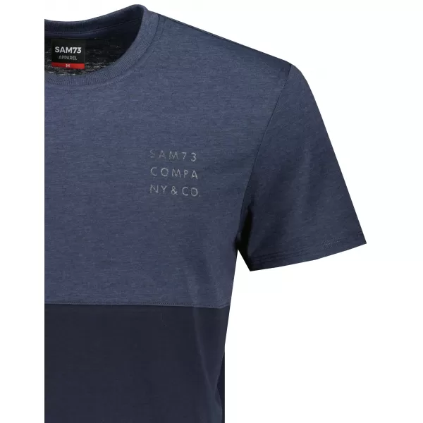  Tricou pentru bărbați cu mâneci scurte SAM 73 KILLIAN MT 781 ALBASTRU 
