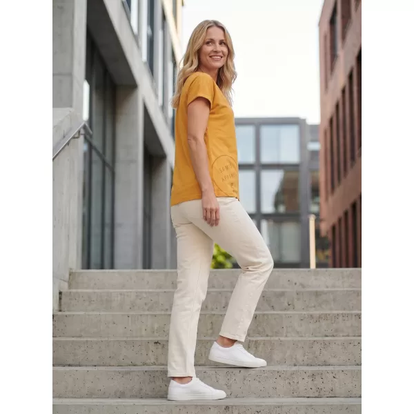 Tricou pentru femei cu mâneci scurte SAM 73 LEAH WT 828 OCHER ÎNTUNECAT 