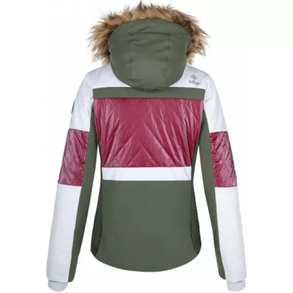  Jachetă de schi pentru femei KILPI ELZA-W QL0154KI KAKI 