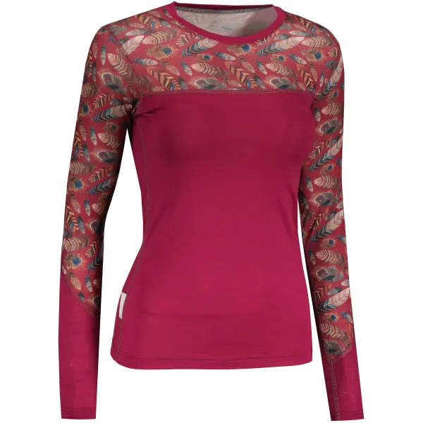  Tricou termic de damă SENSOR MERINO IMPRESS 21200019 LILA/FEATHER 