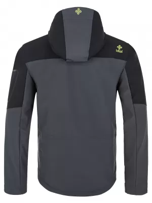 Jachetă softshell pentru bărbați KILPI PRESENA-M QM0157KI GRI ÎNCHIS