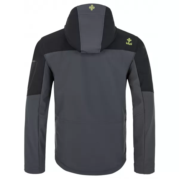  Jachetă softshell pentru bărbați KILPI PRESENA-M QM0157KI GRI ÎNCHIS 