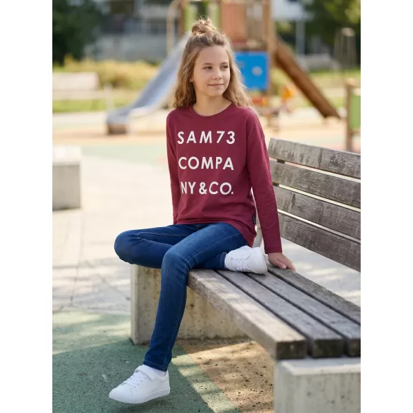  Tricou t -thirt cu mâneci lungi SAM 73 KAT GT 557 ROZ ÎNCHIS 