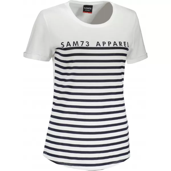  Tricou pentru femei cu mâneci scurte SAM 73 LANE WT 834 ALB 