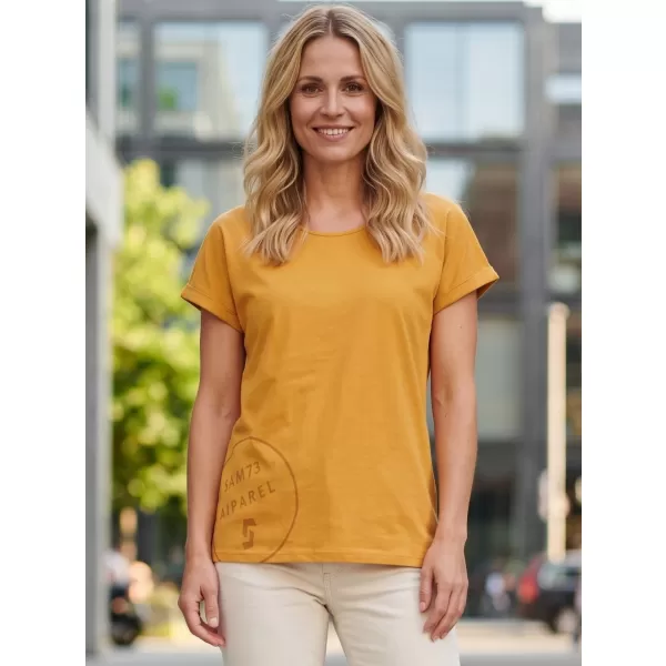  Tricou pentru femei cu mâneci scurte SAM 73 LEAH WT 828 OCHER ÎNTUNECAT 