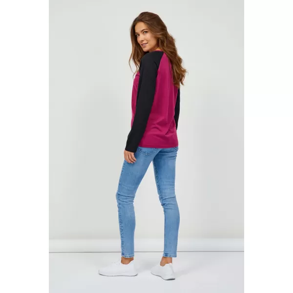  Tricou pentru femei cu mâneci lungi SAM 73 TIA WT 833 ROZ ÎNCHIS 