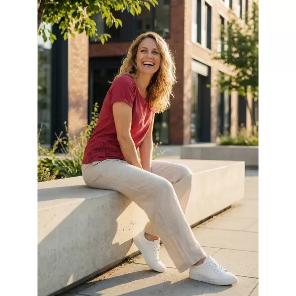  Tricou pentru femei cu mâneci scurte SAM 73 LEAH WT 828 ROZ ÎNCHIS 