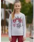Tricou t -thirt cu mâneci lungi SAM 73 AGNES GT 555 GRI DESCHIS
