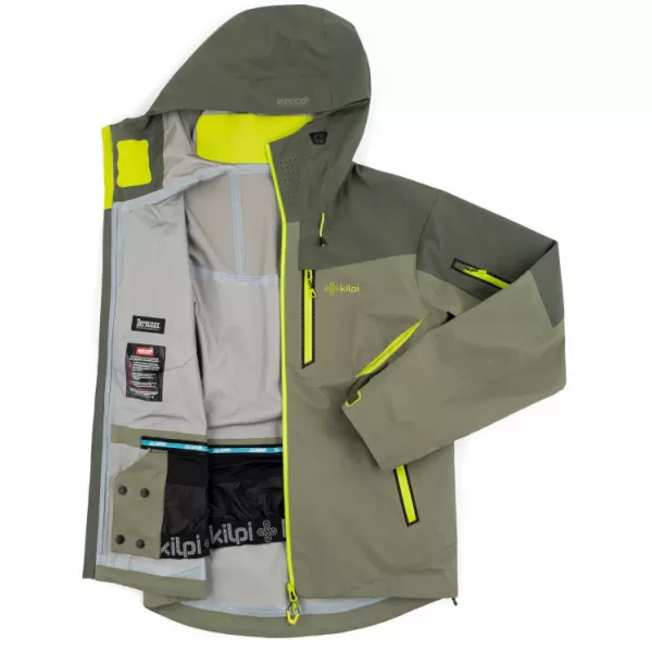  Jachetă hardshell pentru bărbați KILPI HASTAR-M QM0101KI KAKI 