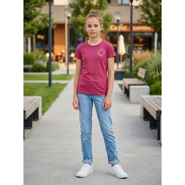  Tricou de fată cu mâneci scurte SAM 73 LEONI GT 553 ROZ ÎNCHIS 