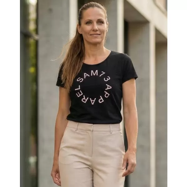  Tricou pentru femei cu mâneci scurte SAM 73 ARIAS WT 825 NEGRU 