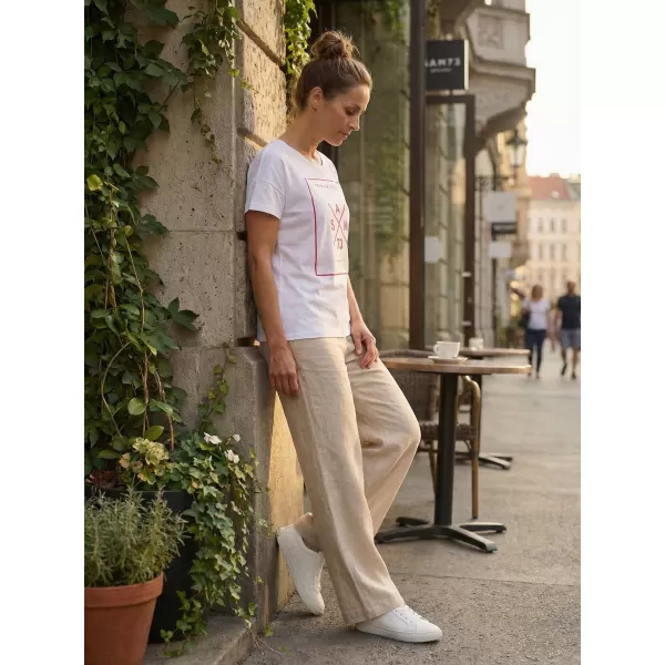  Tricou pentru femei cu mâneci scurte SAM 73 TANYA WT 826 ALB 