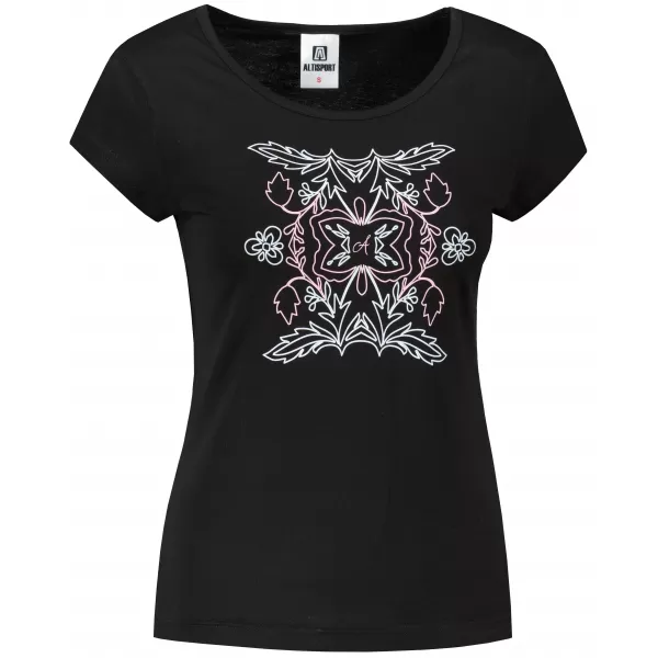  Tricou pentru femei ALTISPORT ALW125122 NEGRU ROZ 