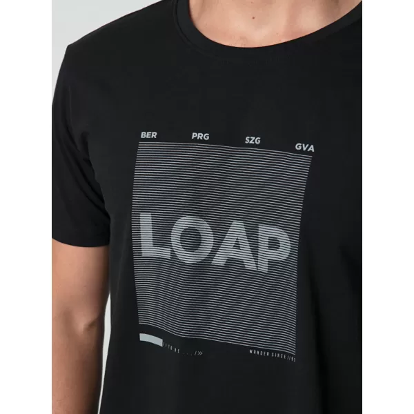  Tricou pentru bărbați LOAP BERTO NEGRU 