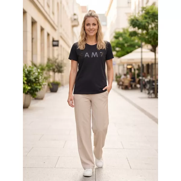  Tricou pentru femei cu mâneci scurte SAM 73 JOHANNA WT 835 NEGRU 
