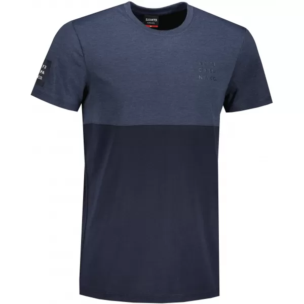  Tricou pentru bărbați cu mâneci scurte SAM 73 KILLIAN MT 781 ALBASTRU 