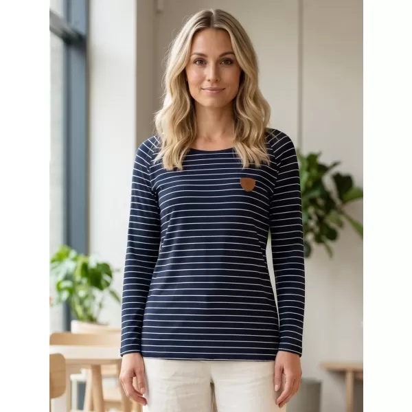  Tricou pentru femei cu mâneci lungi SAM 73 PAULA WT 836 ALBASTRU ÎNCHIS 