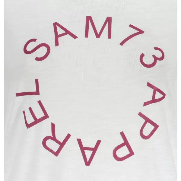  Tricou pentru femei cu mâneci scurte SAM 73 ARIAS WT 825 ALB 