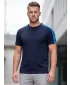 Tricou pentru bărbați cu mâneci scurte SAM 73 BONO MT 782 ALBASTRU ÎNCHIS
