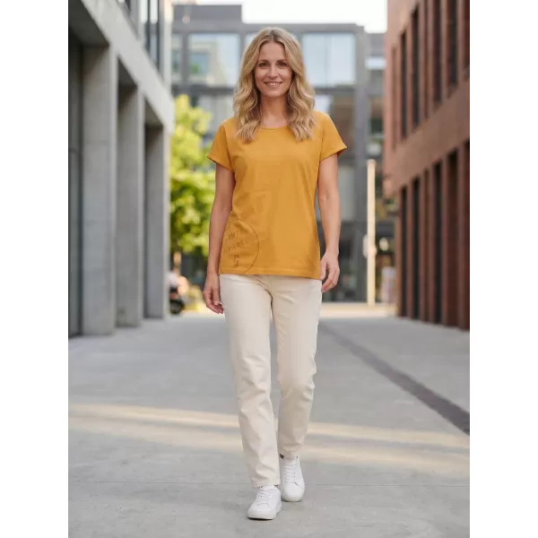  Tricou pentru femei cu mâneci scurte SAM 73 LEAH WT 828 OCHER ÎNTUNECAT 