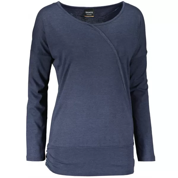  Tricou pentru femei cu mâneci lungi SAM 73 SANDRA WT 830 ALBASTRU 