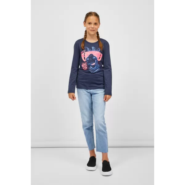  Tricou t -thirt cu mâneci lungi SAM 73 AGNES GT 555 ALBASTRU 