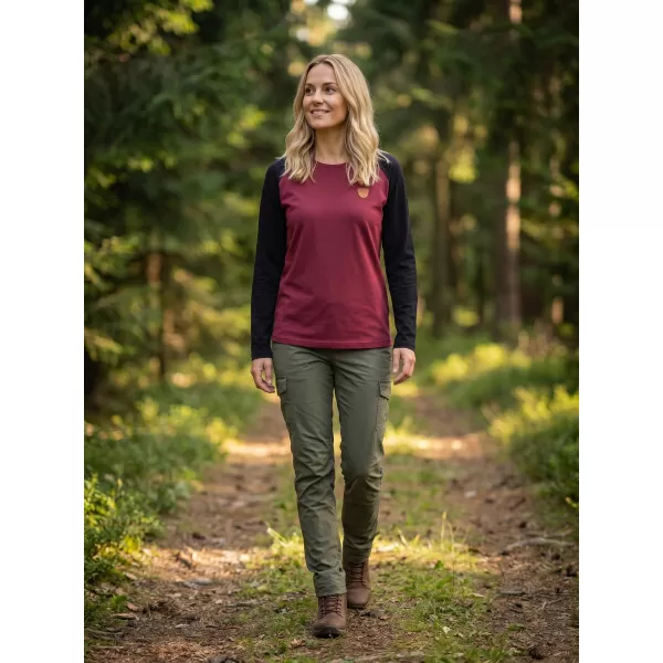  Tricou pentru femei cu mâneci lungi SAM 73 TIA WT 833 ROZ ÎNCHIS 