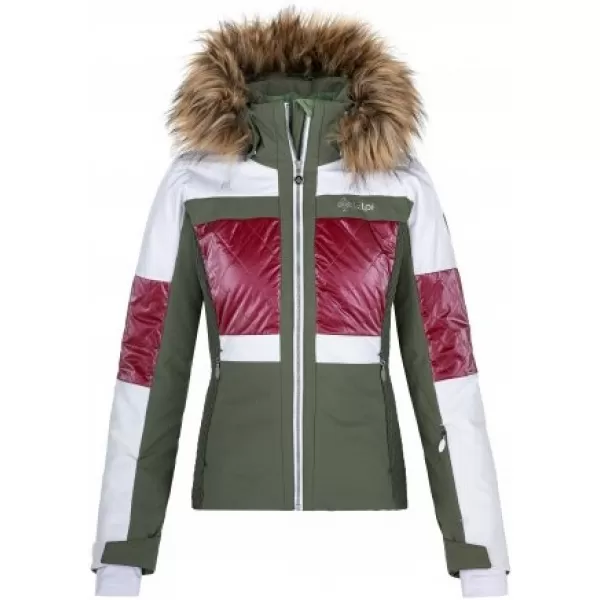  Jachetă de schi pentru femei KILPI ELZA-W QL0154KI KAKI 