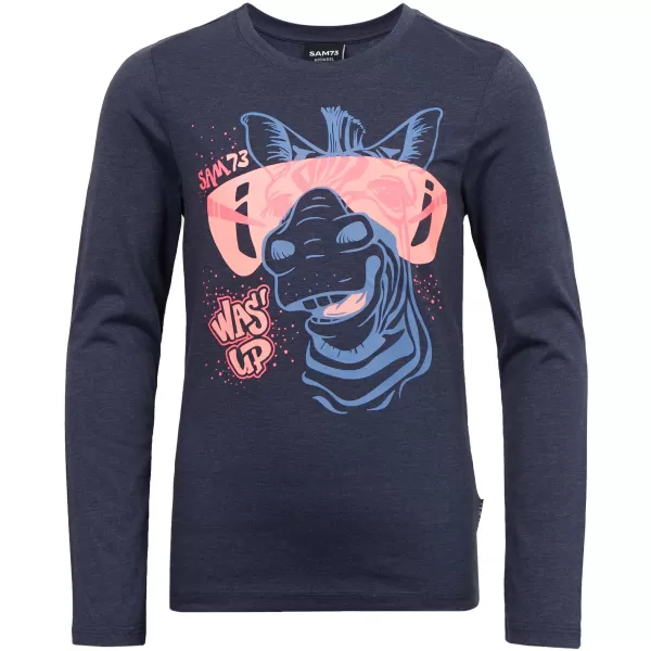  Tricou t -thirt cu mâneci lungi SAM 73 AGNES GT 555 ALBASTRU 