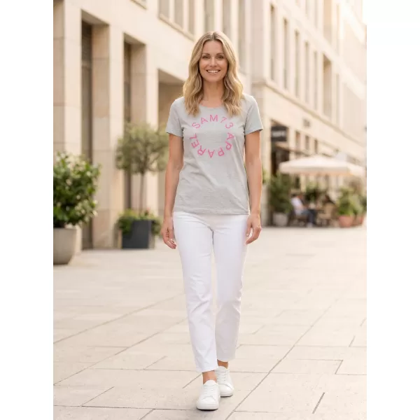  Tricou pentru femei cu mâneci scurte SAM 73 ARIAS WT 825 GRI DESCHIS 
