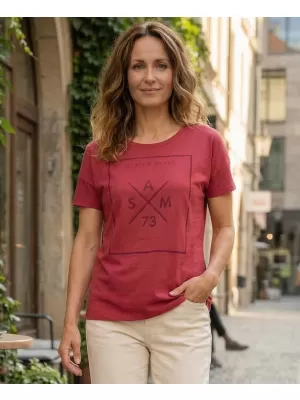 Tricou pentru femei cu mâneci scurte SAM 73 TANYA WT 826 ROZ ÎNCHIS