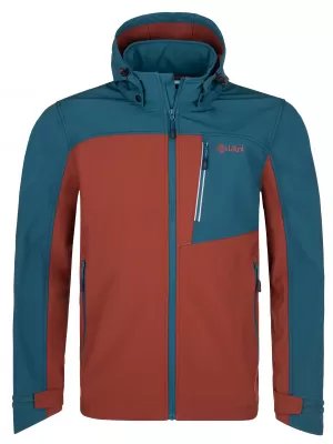 Jachetă softshell pentru bărbați KILPI RAVIO-M PM0044KI ROȘU ÎNCHIS