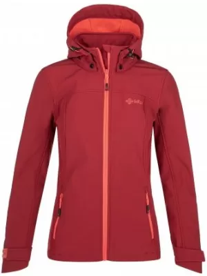 Jachetă softshell de damă KILPI RAVIA-W QL0001KI ROȘU ÎNCHIS