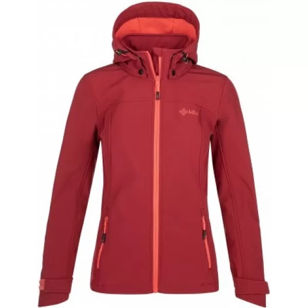  Jachetă softshell de damă KILPI RAVIA-W QL0001KI ROȘU ÎNCHIS 