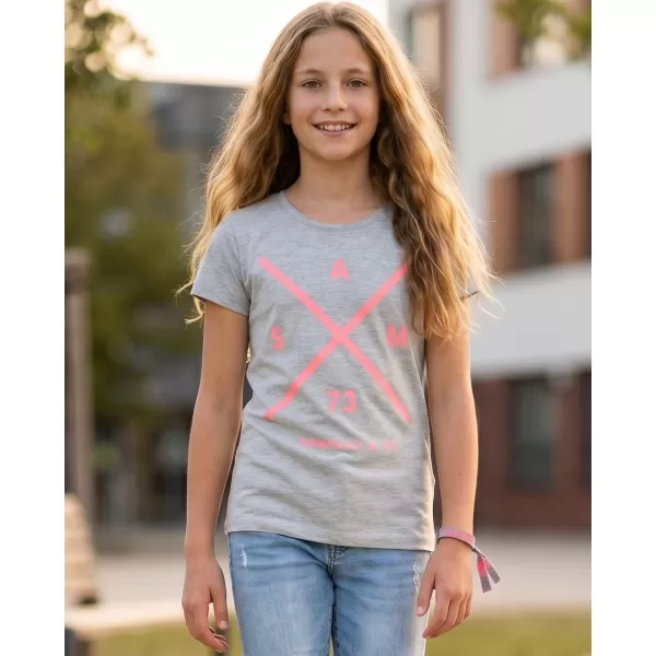  Tricou de fată cu mâneci scurte SAM 73 CAROLINE GT 554 GRI DESCHIS 