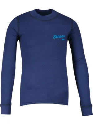 Tricou termic pentru copii SENSOR MERINO DF LOGO 21200026 DEEP BLUE