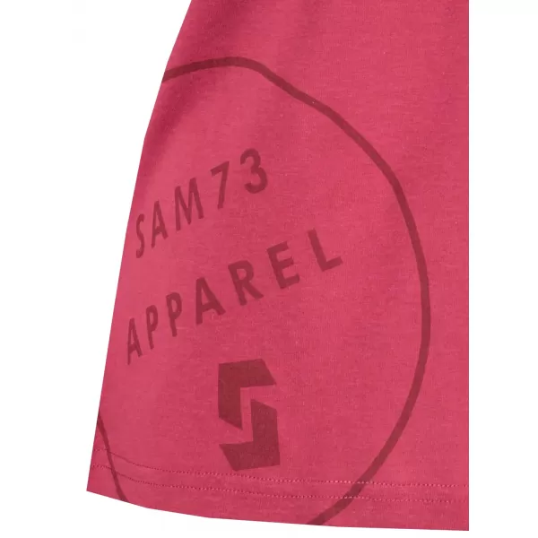  Tricou pentru femei cu mâneci scurte SAM 73 LEAH WT 828 ROZ ÎNCHIS 