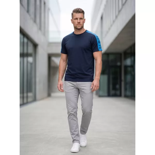  Tricou pentru bărbați cu mâneci scurte SAM 73 BONO MT 782 ALBASTRU ÎNCHIS 