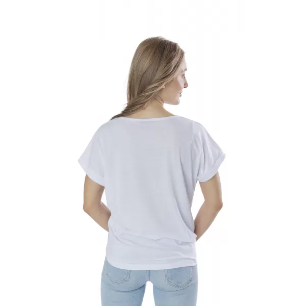  Tricou pentru femei cu mâneci scurte SAM 73 LEAH WT 828 ALB 