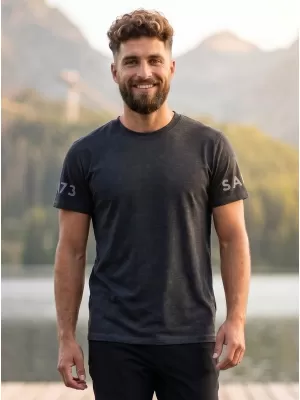Tricou pentru bărbați cu mâneci scurte SAM 73 MATTHEW MT 779 NEGRU