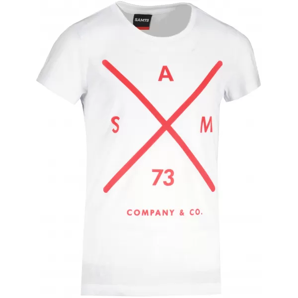  Tricou de fată cu mâneci scurte SAM 73 CAROLINE GT 554 ALB 