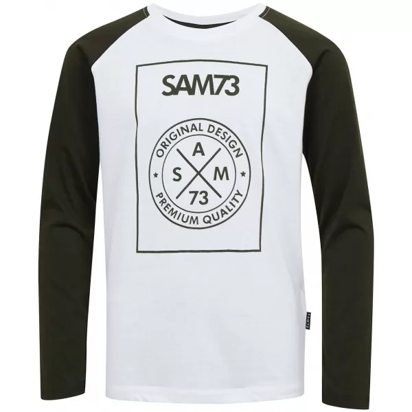  Băiat t -hirt cu mâneci lungi SAM 73 JACK BT 553 ALB 